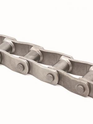 Welded type cranked link chain